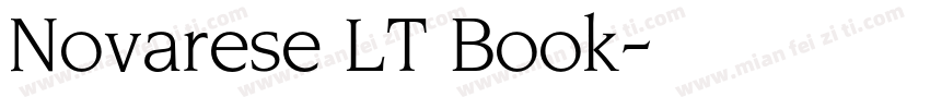Novarese LT Book字体转换
